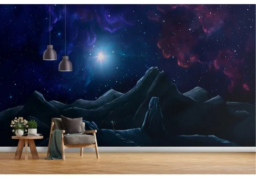 Wallpaper landscape space from alien planet 2