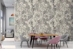 Wallpaper refined flowers 50s nature.