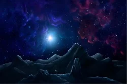 Children's Wallpaper Landscapes and Nature Space and Planets Sky Universe