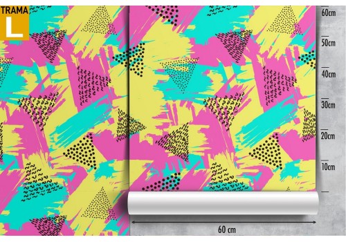 Abstract pattern pop colors wallpaper. 2