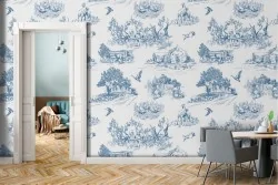 Wallpaper decoration countryside landscapes.