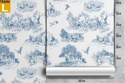 Wallpaper decoration countryside landscapes.