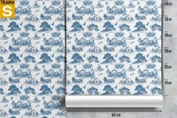 Wallpaper Design and Styles Flora and Fauna Trees Animals Nature Vintage