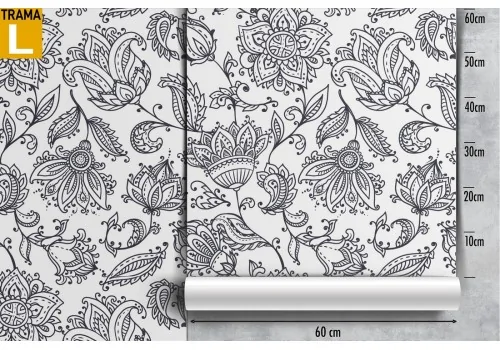 Abstract flowers wallpaper nature decoration from the '50s. 2