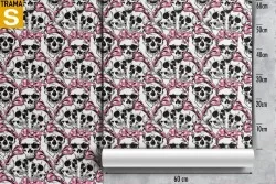 Carta da Parati Design e Stili Dark e Teschi Moderna