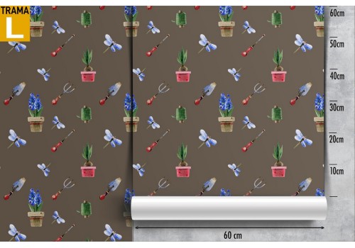 Carta da Parati bambini decorazione cactus. 2