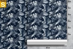 Carta da Parati Design e Stili Flora e Fauna Foglie Moderna Stilizzata Natura