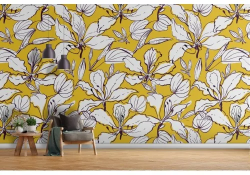 Abstract leaves wallpaper nature decoration.