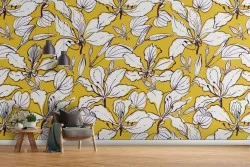 Abstract leaves wallpaper nature decoration.