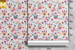 Carta da Parati Decorazioni e Pattern Fantasy Principesse e ballerine