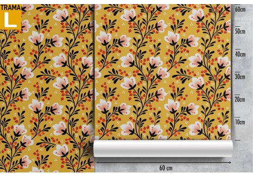 Abstract nature flower chains wallpaper. 2