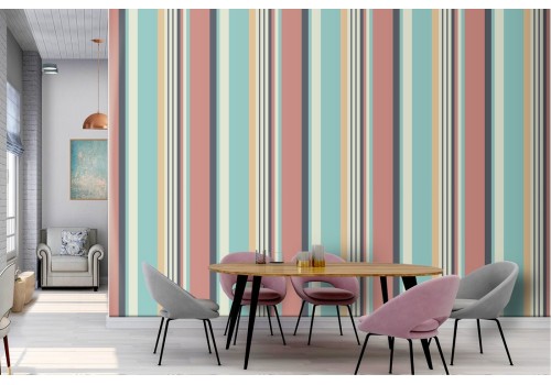 Vintage 50's stripes wallpaper pattern.