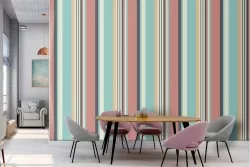 Vintage 50's stripes wallpaper pattern.