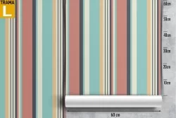 Vintage 50's stripes wallpaper pattern.