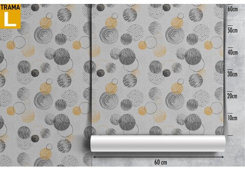 Wallpaper decoration with stylized polka dots. 2
