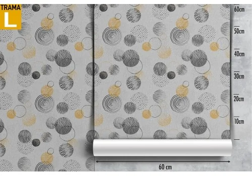 Wallpaper decoration with stylized polka dots. 2