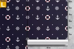Carta da Parati decorazioni nautiche bambini.
