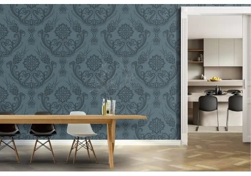 English decor wallpaper in vintage pattern.