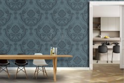 English decor vintage pattern wallpaper.
