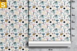 Carta da Parati Bambini Animali uccelli Decorazioni e Pattern