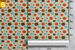 Carta da Parati Design e Stili Astratta Vintage