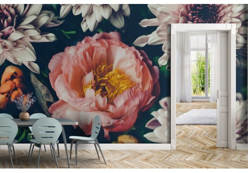 Vintage nature flowers wallpaper 2