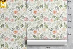 Carta da Parati Fiori Natura Foglie