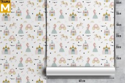 Carta da Parati Decorazioni e Pattern Principesse e ballerine Fantasy