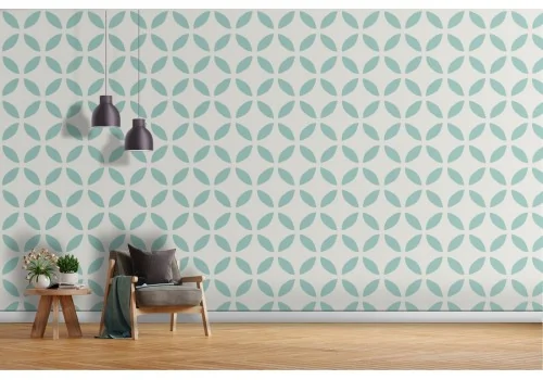 70's geometry pattern wallpaper.