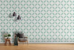 1970's geometric pattern wallpaper.