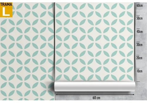 1970's geometric pattern wallpaper. 2