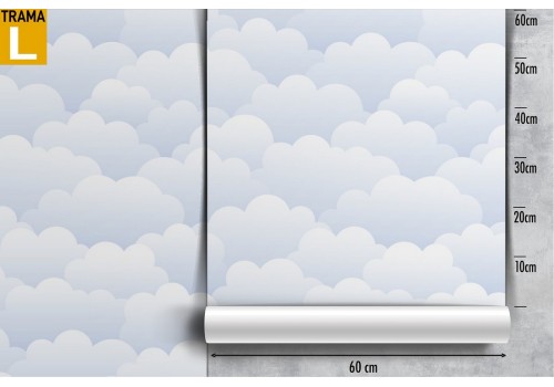 Wallpaper sky clouds children's bedrooms. 2