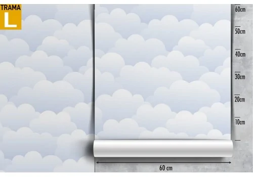 Wallpaper sky clouds children's bedrooms. 2