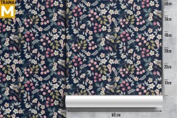 Carta da Parati Fiori Foglie Natura Vintage