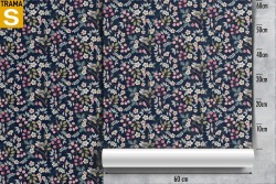 Wallpaper Design and Styles Flora and Fauna Flowers Leaves Nature Vintage