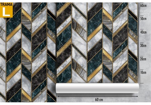 Art Deco Geometric Vintage Wallpaper Pattern. 2