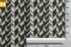 Carta da Parati Art Déco Geometrica Luxury Marmo
