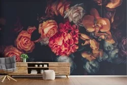 Carta da Parati Fiori Natura Vintage