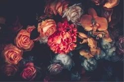 Wallpaper Design and Styles Flora and Fauna Flowers Nature Vintage