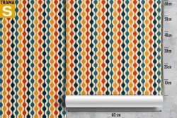 Wallpaper Design and Styles Geometric Stripes and Waves Vintage