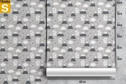 Carta da Parati Bambini Animali uccelli Decorazioni e Pattern