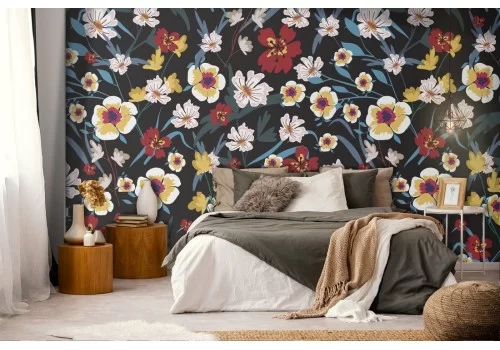 Carta da Parati fiori decorazione anni '50.