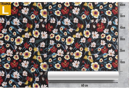 Carta da Parati fiori decorazione anni '50. 2