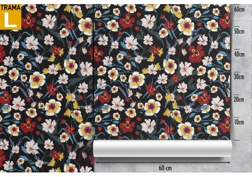 Flower wallpaper decoration from the '50s. 2