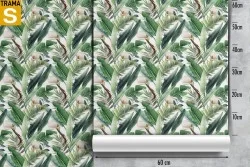 Wallpaper Design and Styles Flora and Fauna Tropical Nature Leaves