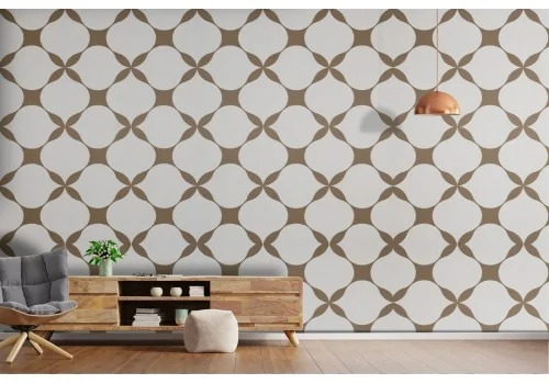 Geometric decoration wallpaper from the '50s.