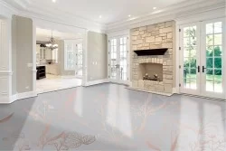 Luxury Marble Flowers Wallpaper