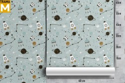 Wallpaper Decorations and Patterns Space and Planets