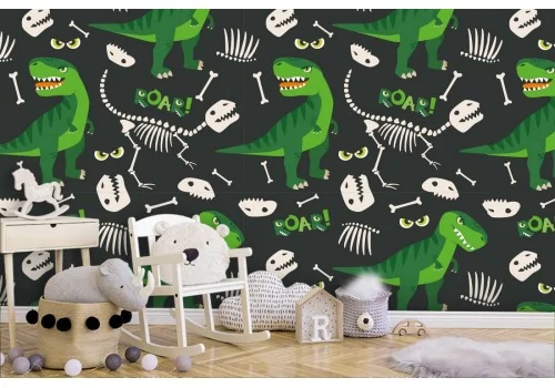 Dinosaur decoration wallpaper for children.