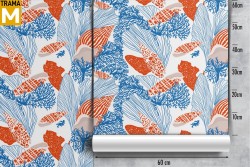 Carta da Parati Stilizzata Natura Mondo acquatico